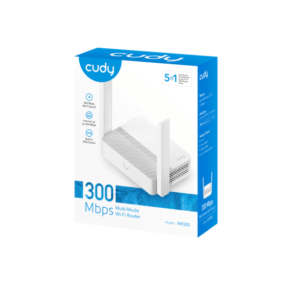 Cudy N300 Multi-Mode Wi-Fi Router WR300 - Image 6
