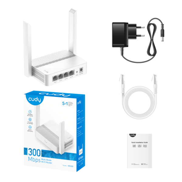 Cudy N300 Multi-Mode Wi-Fi Router WR300 - Image 7