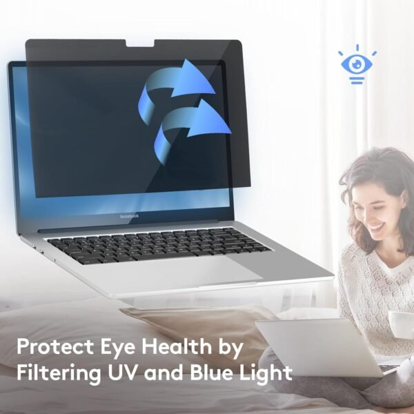 Magnetic Privacy Screen for MacBook Pro 16 inch (2019-2023) Model A2141, A2485, A2780, A2991 Removable Screen Protector, Blue Light Blocking Anti Glare Protector - Image 4