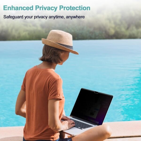 Privacy Screen Filter Magnetic Anti Blue Light For MacBook Pro 16 Inch (2021-2023, M1, M2) A2485/A2780 - Image 4