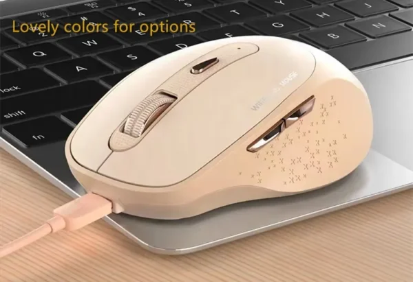 E1700 Ergonomic Rechargeable Wireless Silent Mouse - Image 2