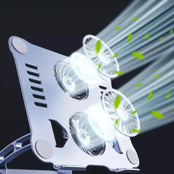 Rotating Metallic Stand With Cooling Fans - Image 2