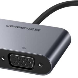 UGREEN CM162-50505 USB-C to HDMI + VGA +USB 3.0 Adapter with 100W PD - Space Gray
