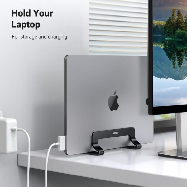 UGREEN Adjustable Width Vertical Laptop Stand - Image 4