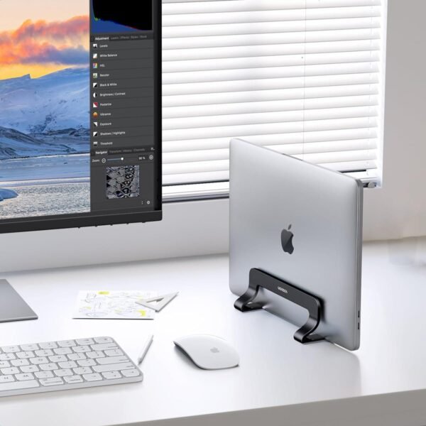 UGREEN Adjustable Width Vertical Laptop Stand - Image 7