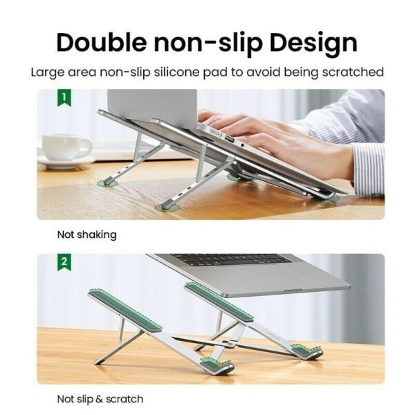 UGREEN Adjustable Multi-Functional Laptop, Tablet, Phone and Book Aluminum Stand (LP451-90312) - Image 6