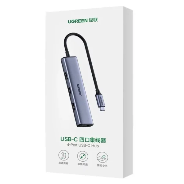UGREEN USB Type C To 4 Port USB A Hub (CM473 20841) - Image 3