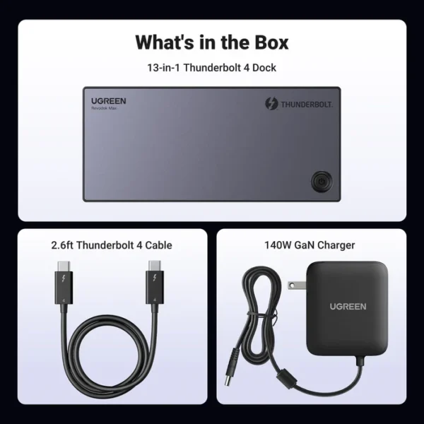 UGREEN Revodok Max 13-in-1 Thunderbolt 4 Docking Station U709 25085 - Image 7