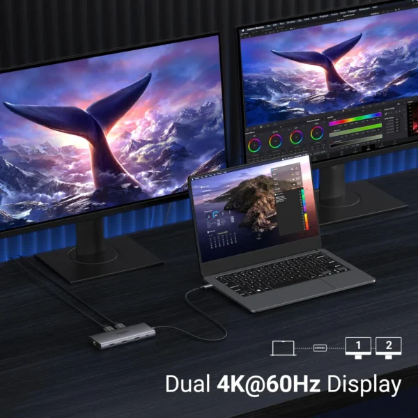 UGREEN CM639 15534 Revodok Pro 210 10 in 1 USB C Hub - Image 7