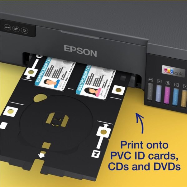 Epson EcoTank L8050 Ink Tank Wireless High Volume Photo Printer-Can Print CD's and PVC ID Cards - Image 2
