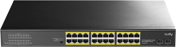CUDY 24-PORT GIGABIT PoE(300watts) Switch with 2 Gigabit SFP Slot - Image 2