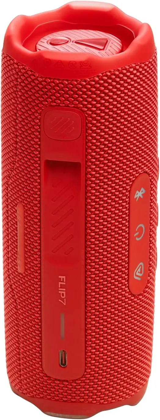 JBL Flip 7 - JBL Pro Sound with AI Sound Boost up to 16 hours of playtime multi-speaker connection via Auracast and waterproof Speaker – Red - Image 3