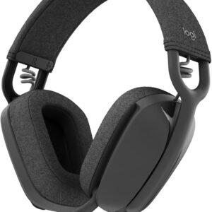 Logitech Zone Vibe 100 Lightweight Wireless Over-Ear Headphones with Noise-Cancelling Microphone - Graphite