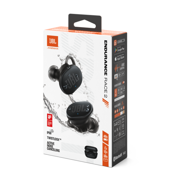 JBL Endurance Race 2 Noise Cancelling Earbuds-Black - Image 5