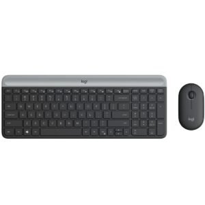 Logitech MK470 Slim Wireless Keyboard and Mouse Combo-Graphite