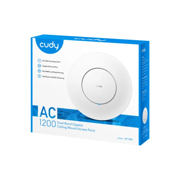 Cudy AP1300 AC1200 Gigabit Indoor Wi-Fi Access Point - Image 2