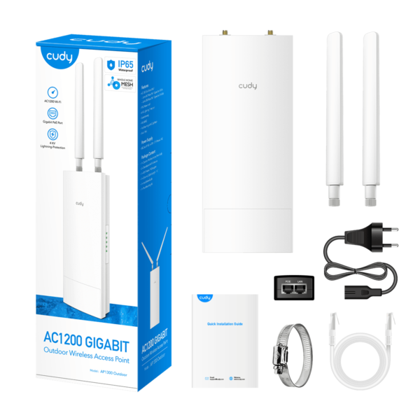 Cudy AP1300 AC1200 Outdoor Wi-Fi Access Point - Image 2