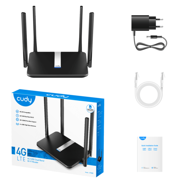 Cudy LT500 AC1200 4G Simcard Wi-Fi Router - Image 2