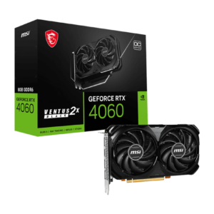 MSI NVIDIA GeForce RTX™ 4060 VENTUS 2X BLACK 8GB OC Desktop Graphics Card