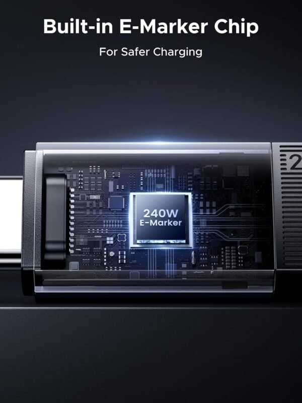 UGREEN 240W USB C Cable Gen2 10Gbps USB 3.2 Supporting 4K 60Hz Video Output Fast Charging Cable 1 metre - Image 6