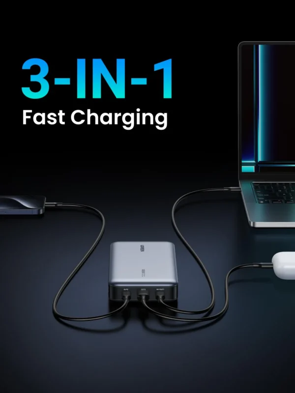 UGREEN PB205 90597 145W 25000mAh for Laptop-3 Ports Power Bank - Image 6