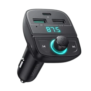 UGREEN Car Bluetooth Adapter - Bluetooth FM Transmitter for Car PD/QC 3.0 Car Charger CD229 80910