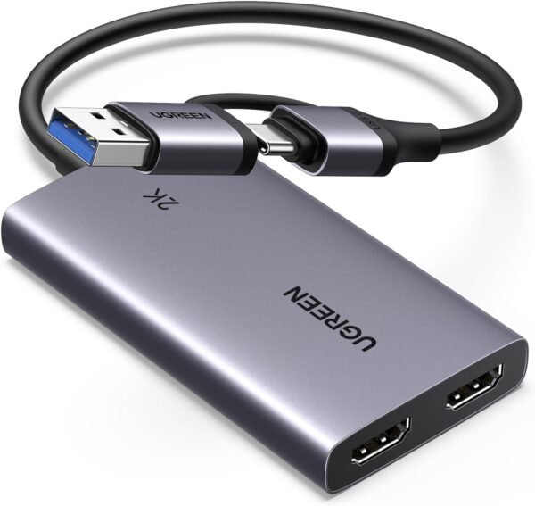 UGREEN 4K@30Hz HDMI Capture Card HDMI to USB 3.0 HDMI Loop Out Video Capture Card for Streaming - Image 2
