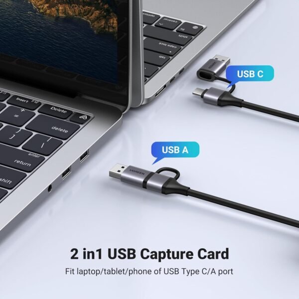 UGREEN 4K@30Hz HDMI Capture Card HDMI to USB 3.0 HDMI Loop Out Video Capture Card for Streaming - Image 3