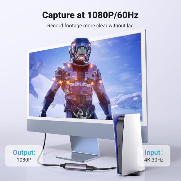 UGREEN Full HD 1080P 60FPS Capture Card HDMI to USB A/Type C 4K Video Capture Card for Streaming - Image 9