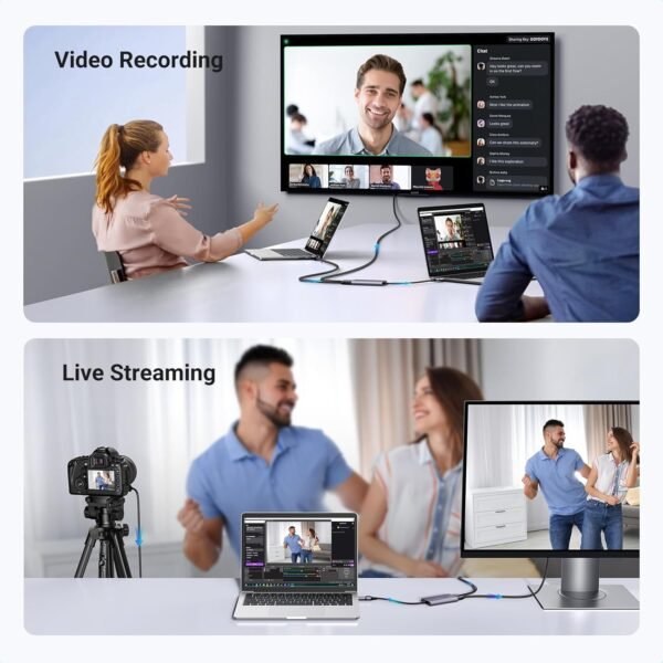 UGREEN 4K@30Hz HDMI Capture Card HDMI to USB 3.0 HDMI Loop Out Video Capture Card for Streaming - Image 7