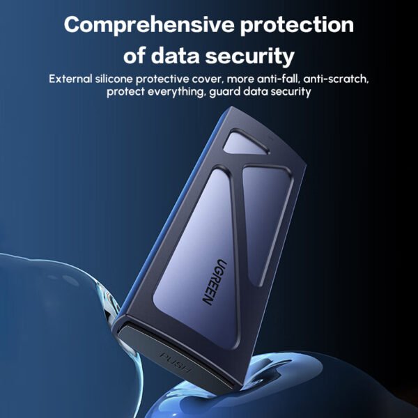 UGREEN 10Gbps M.2 NVMe Enclosure Dual Protocol SSD Enclosure Aluminum M.2 Enclosure Support M.2 NVMe/SATA SSD - Image 3