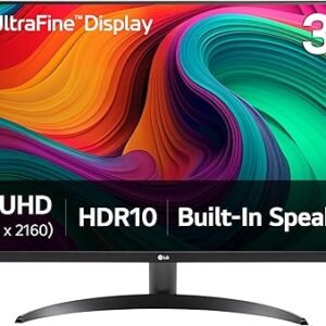 LG 32UR500K-B Ultrafine 32-inch 4K UHD (3840x2160) Computer Monitor HDR10 With Built-in Speaker Borderless Design HDMIx2 DisplayPort -Black