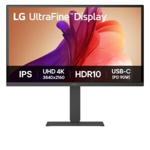 LG 27 Inch LG UltraFine™ 4K UHD IPS Display Monitor USB Type-C™ (90W Power Delivery), Black