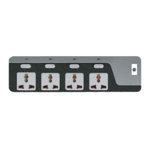 LightWave 4 Way Power Extension With Overload protection, Universal sockets,2500w max power LW EXT 754- 3 Metres