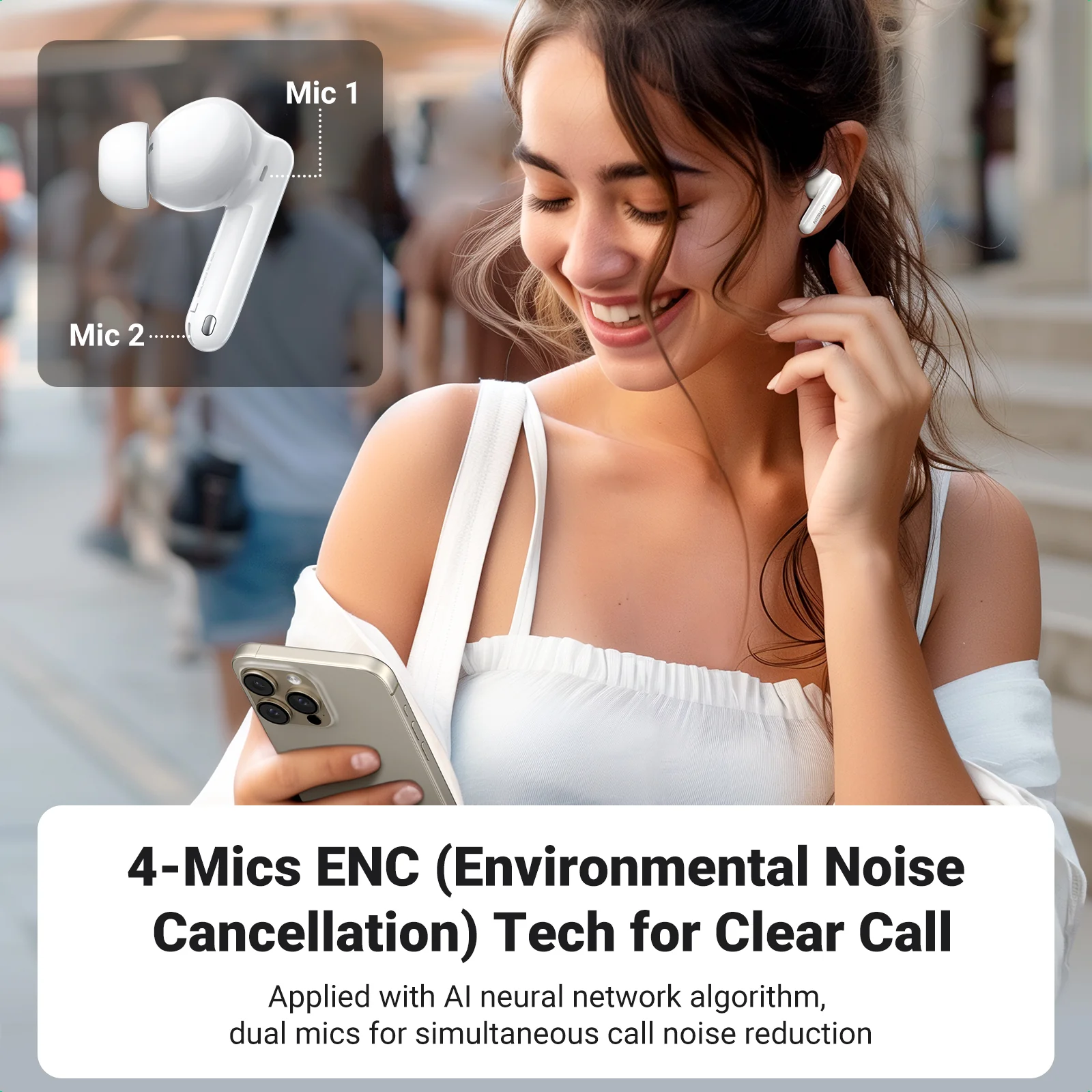 UGREEN Earbuds HiTune T3 Pro Active Noise-Cancelling Wireless Earbuds - Image 8