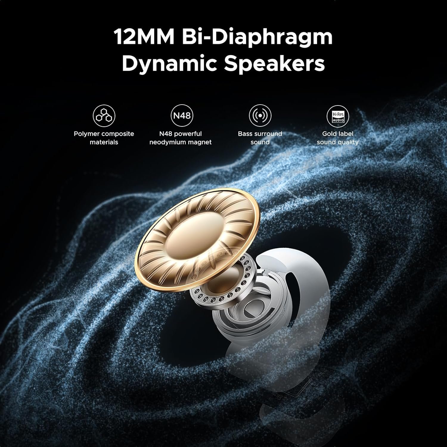 UGREEN HiTune S3 True Wireless Bluetooth Earbuds With Noise Cancellation (White) – WS209 - 45786 - Image 2