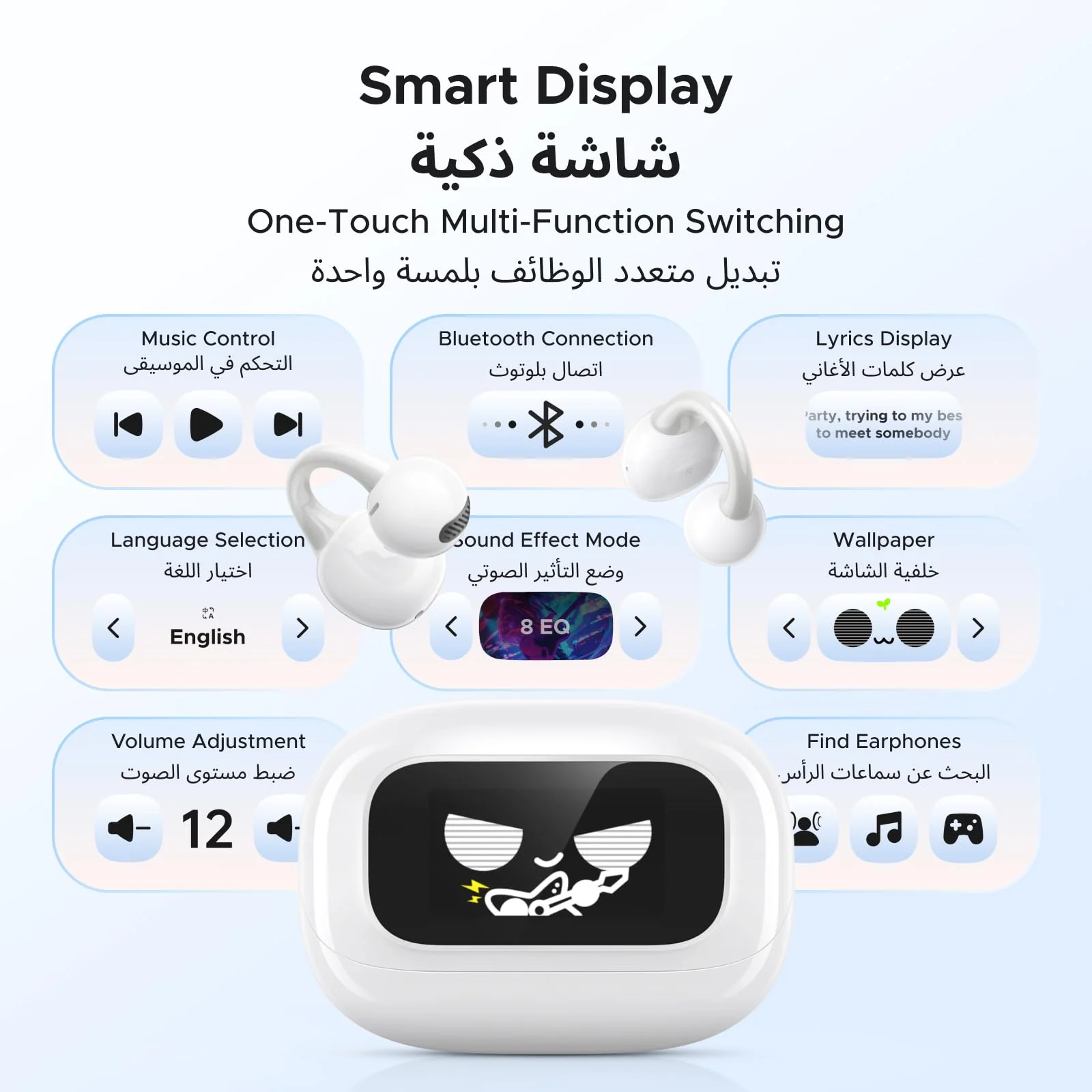 UGREEN ClipBuds Magic True Wireless Earbuds With Smart Touchscreen White – WS208 55136 - Image 10