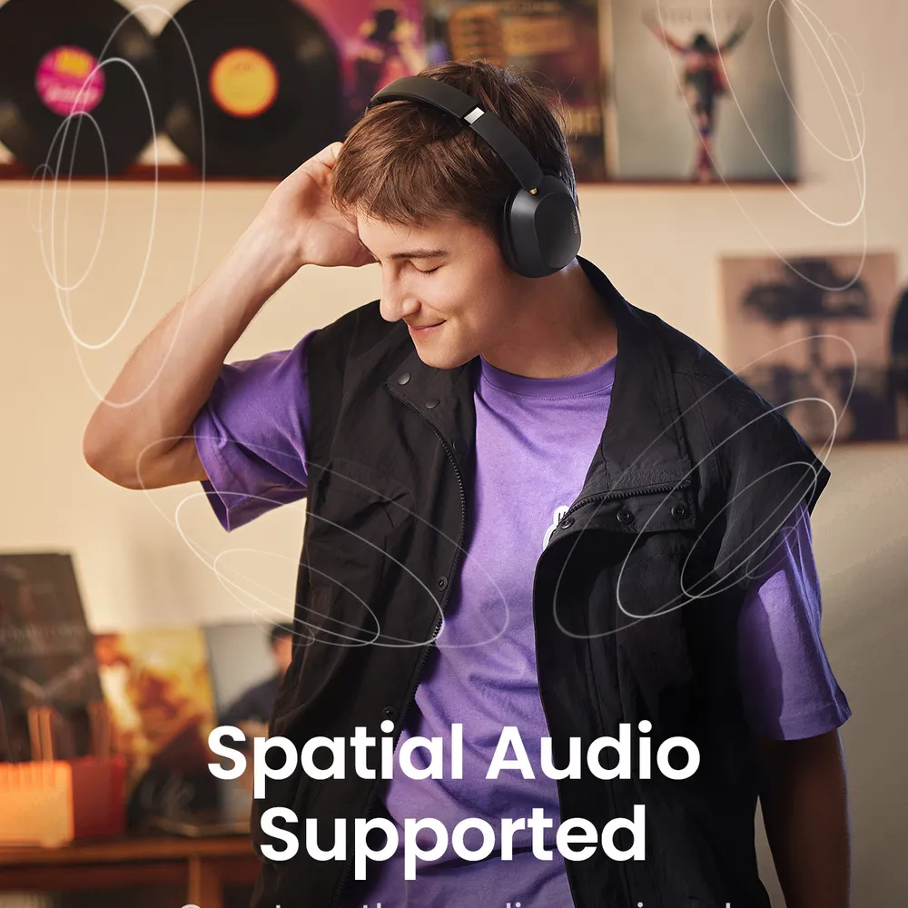 UGREEN HiTune Max 5C ANC Bluetooth 5.4 Hybrid Wireless Active Noise Canceling Headphone (Blue) - HP203 65384 - Image 6