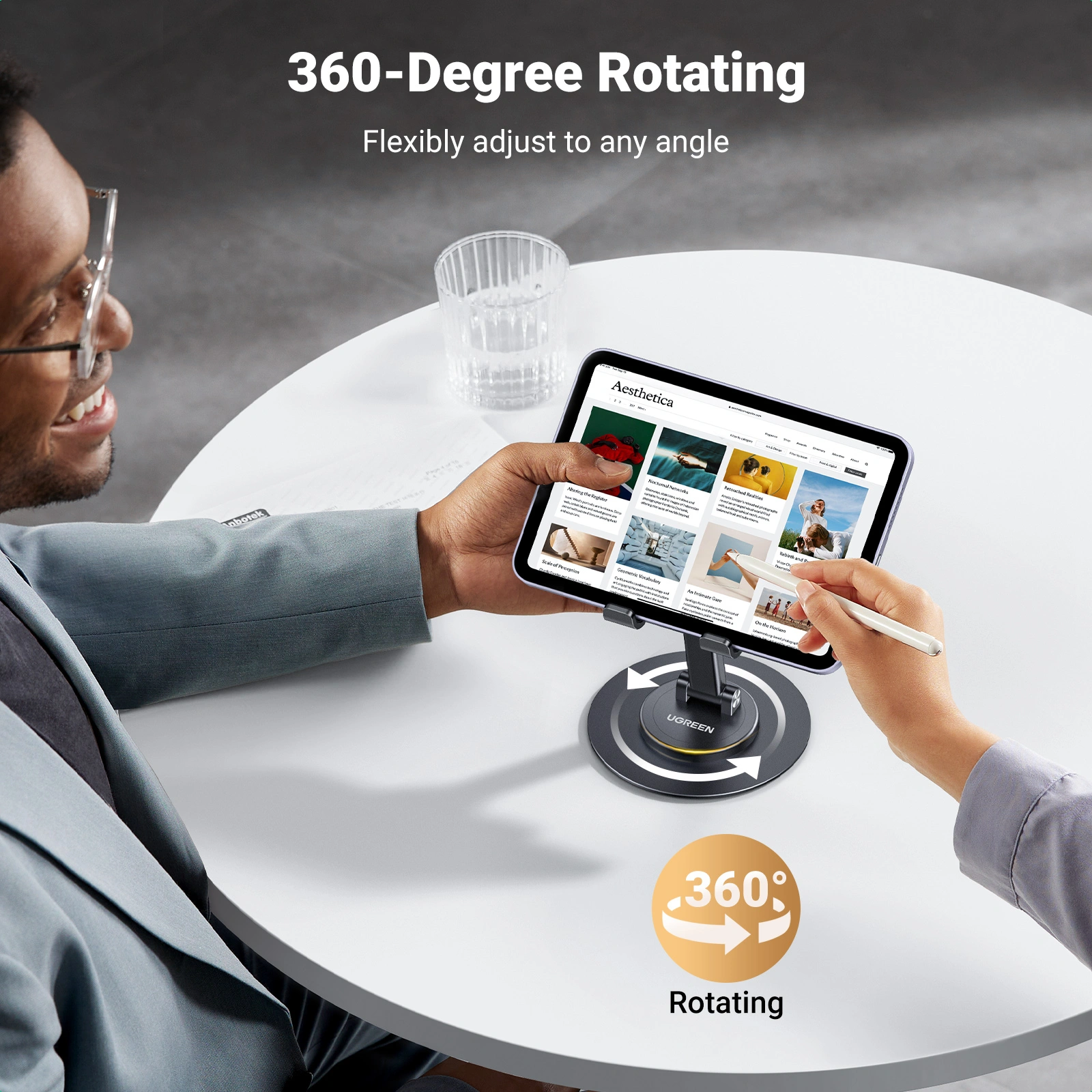 UGREEN 360 Rotating And Folding Phone Stand – LP805 – 35152 - Image 7