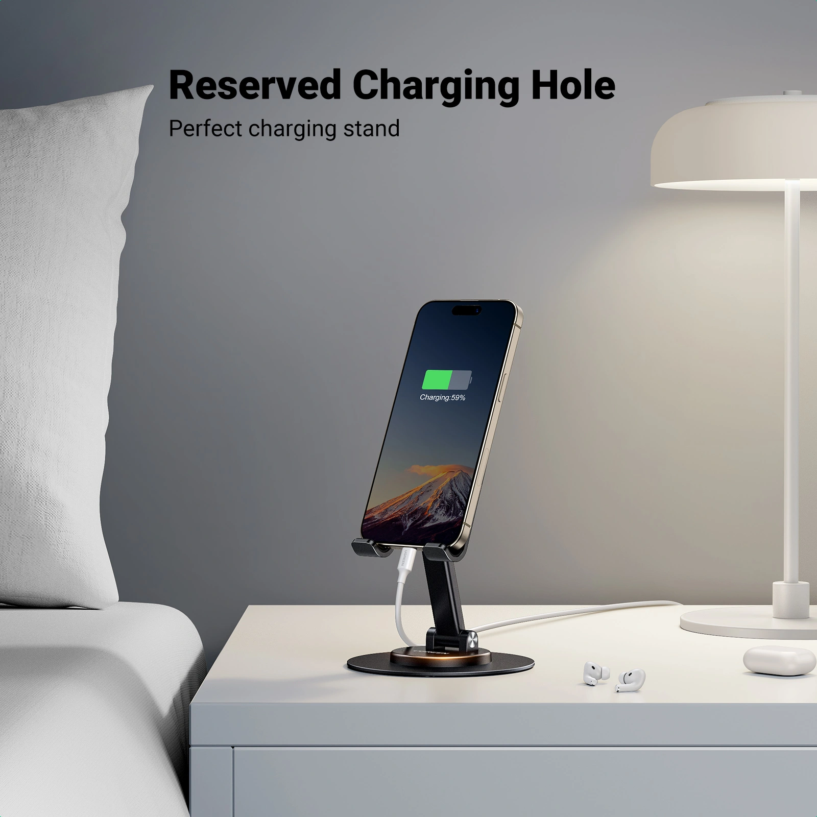 UGREEN 360 Rotating And Folding Phone Stand – LP805 – 35152 - Image 9