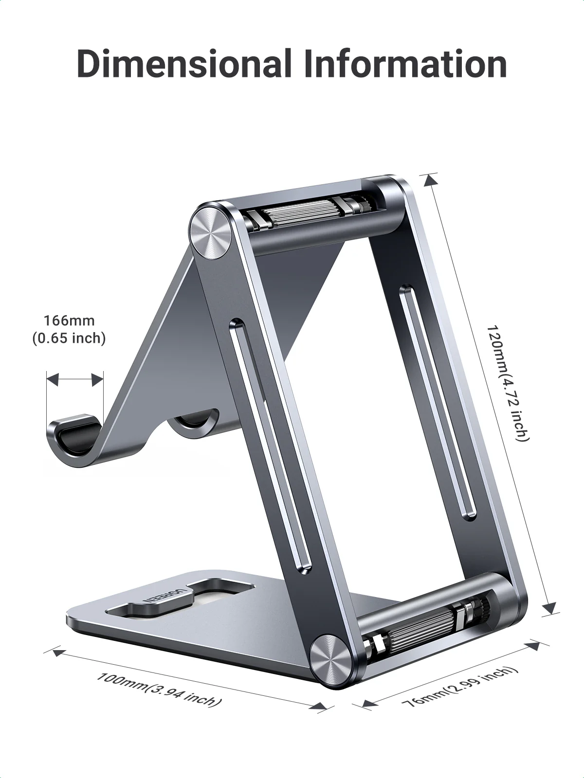 UGREEN Multi Adjustable Metal Phone Holder with Roller – LP263 – 80708 - Image 5