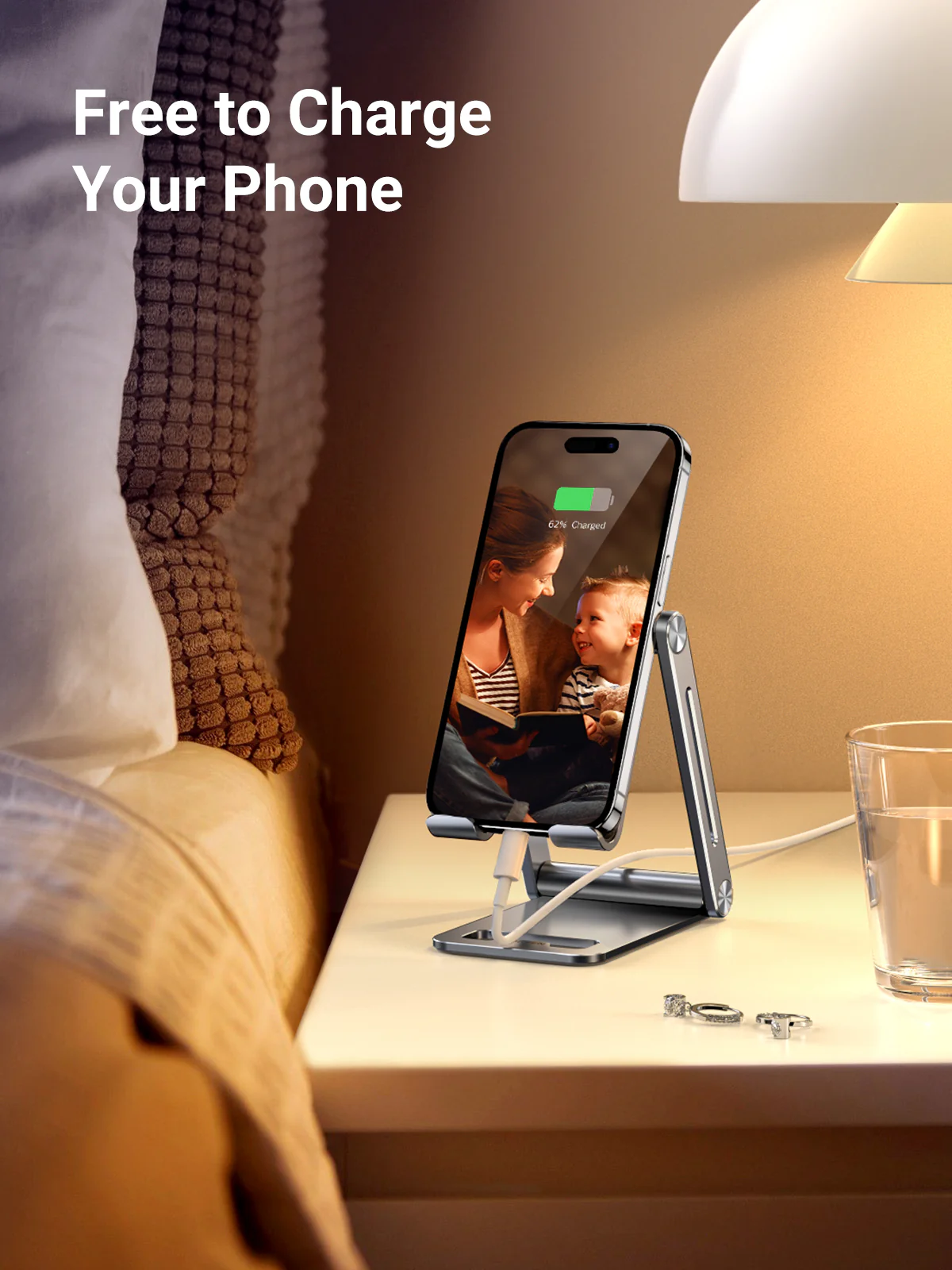 UGREEN Multi Adjustable Metal Phone Holder with Roller – LP263 – 80708 - Image 2