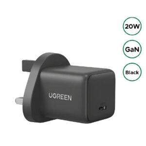UGREEN 20W USB-C GaN Fast Charger UK Pin – X512 – 55529