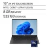 HP OmniBook 3 Laptop 16-bu0305dx Intel Core Ultra 5 225U 8GB RAM 512GB SSD 16-Inch WUXGA IPS Touchscreen Laptop