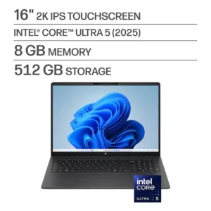 HP OmniBook 3 Laptop 16-bu0305dx Intel Core Ultra 5 225U 8GB RAM 512GB SSD 16-Inch WUXGA IPS Touchscreen Laptop