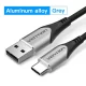 vention-aluminum-grey-0-25m-cotton-braided-usb-2-0-a-male-to-c-male-3a-cable-gray-aluminum-alloy-type-33514716397734